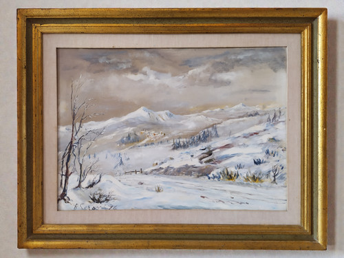 Chute neige paysage hiver - chute,