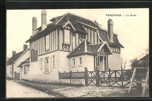 Cpa nérondes hutte 1915 - nérondes,,