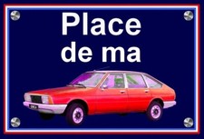 plaque " PLACE DE MA SIMCA