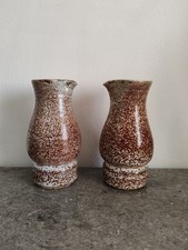 Paire De Vases En Céramique Accolay En Parfait État. Années 60