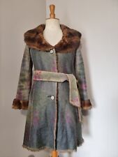 CUSTO BARCELONA  : MANTEAU BELLE IMITATION MOUTON RETOURNÉ FAUSSE FOURRURE QUALI