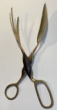 Rare pince à salade ancienne - bois et laiton - Cuillère fourchette - Années 40