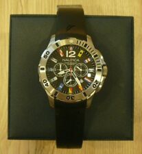 MONTRE HOMME NAUTICA N 186366 CHRONO WATCH WATER RESISTANT 100 M RUBBER QUARTZ