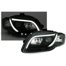 2 FEUX PHARE AVANT NOIR A TUBE