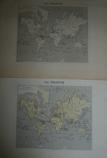 2 Cartes france planisphere
