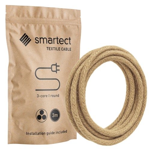Cable electrique textile jute - textile,