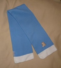 Echarpe bleue en polaire avec nounours Damart bébé garçon - BE