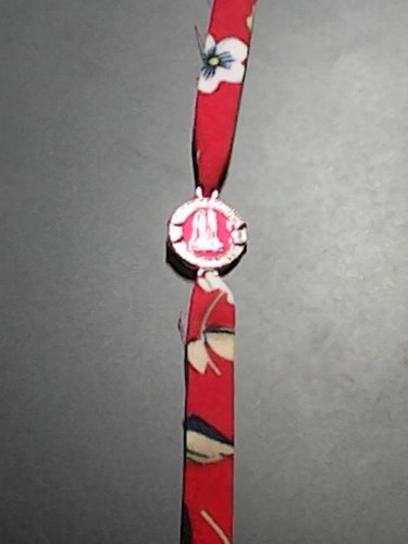 Bracelet tissu pastille - bracelet,
