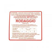 Autocollant pour scooter Piaggio 150 Vespa GS 1955 1961 rodage 610292M Neuf