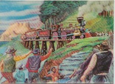 CARTE VISIO RELIEF LE TRAIN