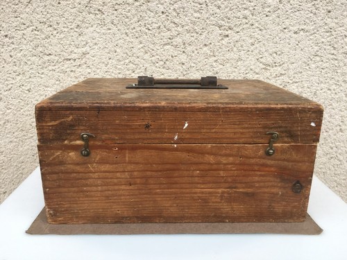 Ancienne boîte rangement - ancienne, de
