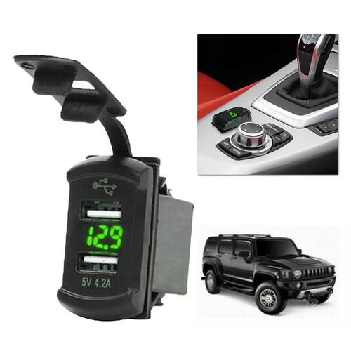Double chargeur usb 12v - dc, 12v-24v