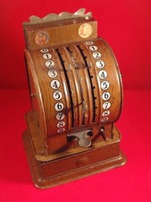 Magnifique jouet ancienne caisse enregistreuse tôle CIS 14 juillet 1928 RARE !!!