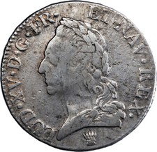 France Louis XV Écu à la