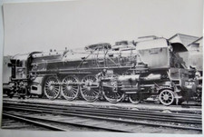 carte photo CPA--locomotive vapeur-EST-série 13 -immat-241 031 -arrêt (ref 360)