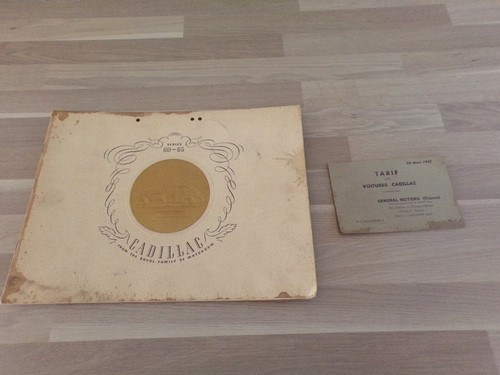 Papier pub brochures cadillac - pub,