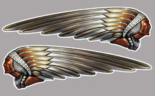 2 x STICKER INDIAN sans