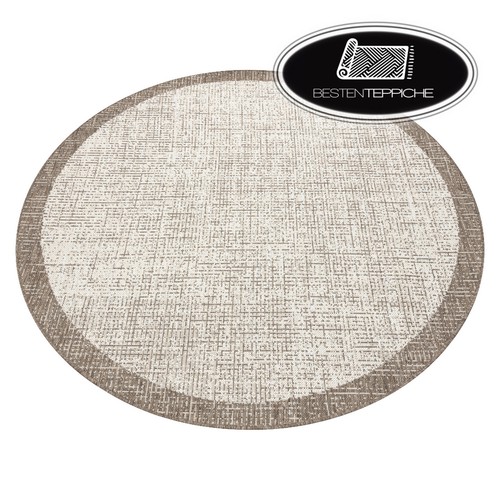 Tapis rond naturel moderne - rond,