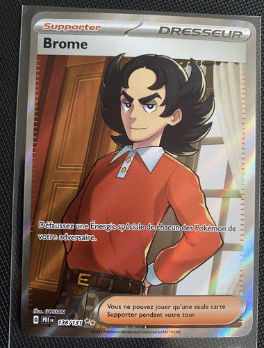 Carte pokémon dresseur brome - carte,