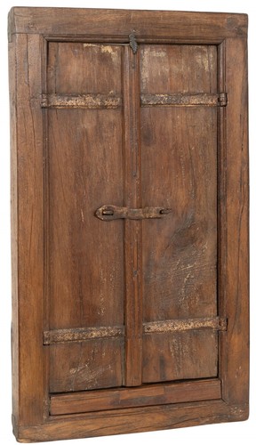 Fenêtre petite grille bois - fenêtre,
