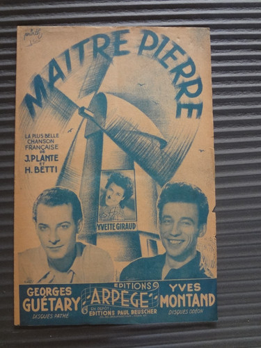 Partition yves montand - partition, &