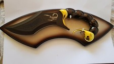 Couteau fantaisie Scorpion avec support en bois