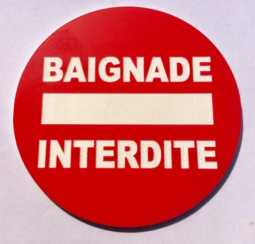Panneau baignade interdite - panneau,
