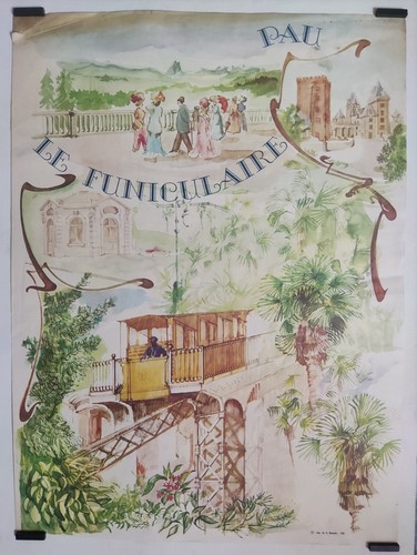 Pau funiculaire circa 1970 - funiculaire,