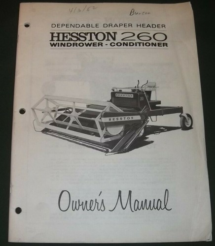 Hesston 260 équipement - hesston, de