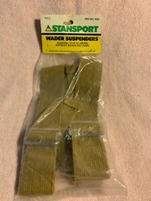 Vintage NOS Stansport Wader Suspenders, ADJUSTABLE TO FIT ALL WADERS.