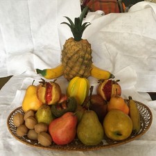  Lot de 32 fruits décoratifs