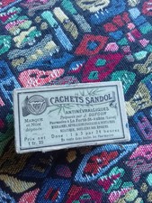 Ancienne boite médicaments en carton :cachets Sandol
