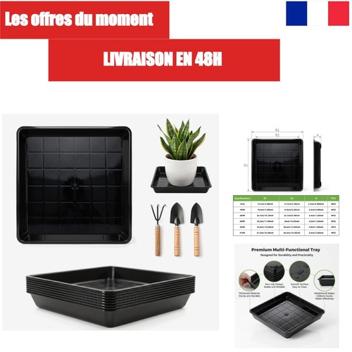 Lot soucoupes carrées en - lot,