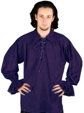 Déguisement cosplay poète Renaissance pirate médiéval chemise John Cook...