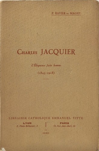 Charles jacquier eloquence - jacquier, l'eloquence