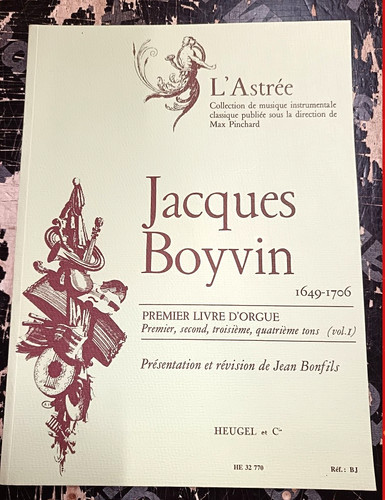 Orgue partition jacques boyvin - orgue,