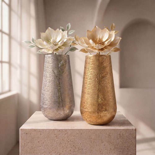 Vase 47cm métal - métal,