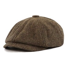 Casquette Beret Gavroche Homme Hiver Casquette Souples Plate Flat CapsHerring...