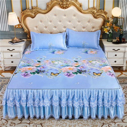 Motif fleur glace soie - fleur,