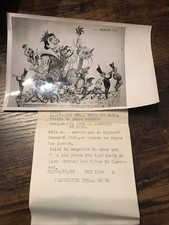 Ancienne Photo De Presse Carnaval De Nice Maquette Du Char 1954
