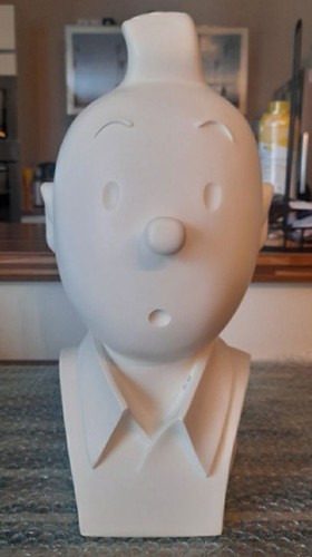 Figurine buste tintin blanc - buste,