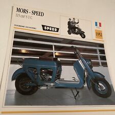 Mors Speed scooter 115 S1C carte moto de collection Atlas France