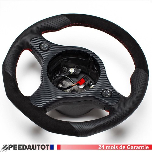 Volant aplati alcantara cuir - volant,