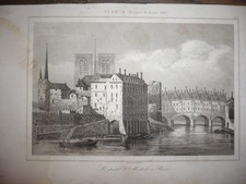GRAVURE 19ème SIÈCLE LE PONT
