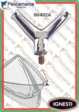 Ignesti pièce de rechange métal pour épuisette traverser avec vis en laiton