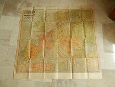 ancienne carte europe centrale chemin de fer A.TARIDE