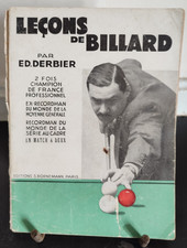 Leçons de Billard par Ed. DERBIER - Editions S. BORNEMANN PARIS - 1960