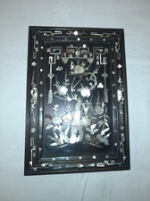 Cadre  Chinois   laque noir et