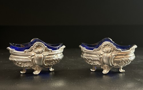 Paire salerons argent - paire, en