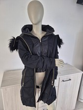 1 doudoune noir longue à capuche Morgan taille 40